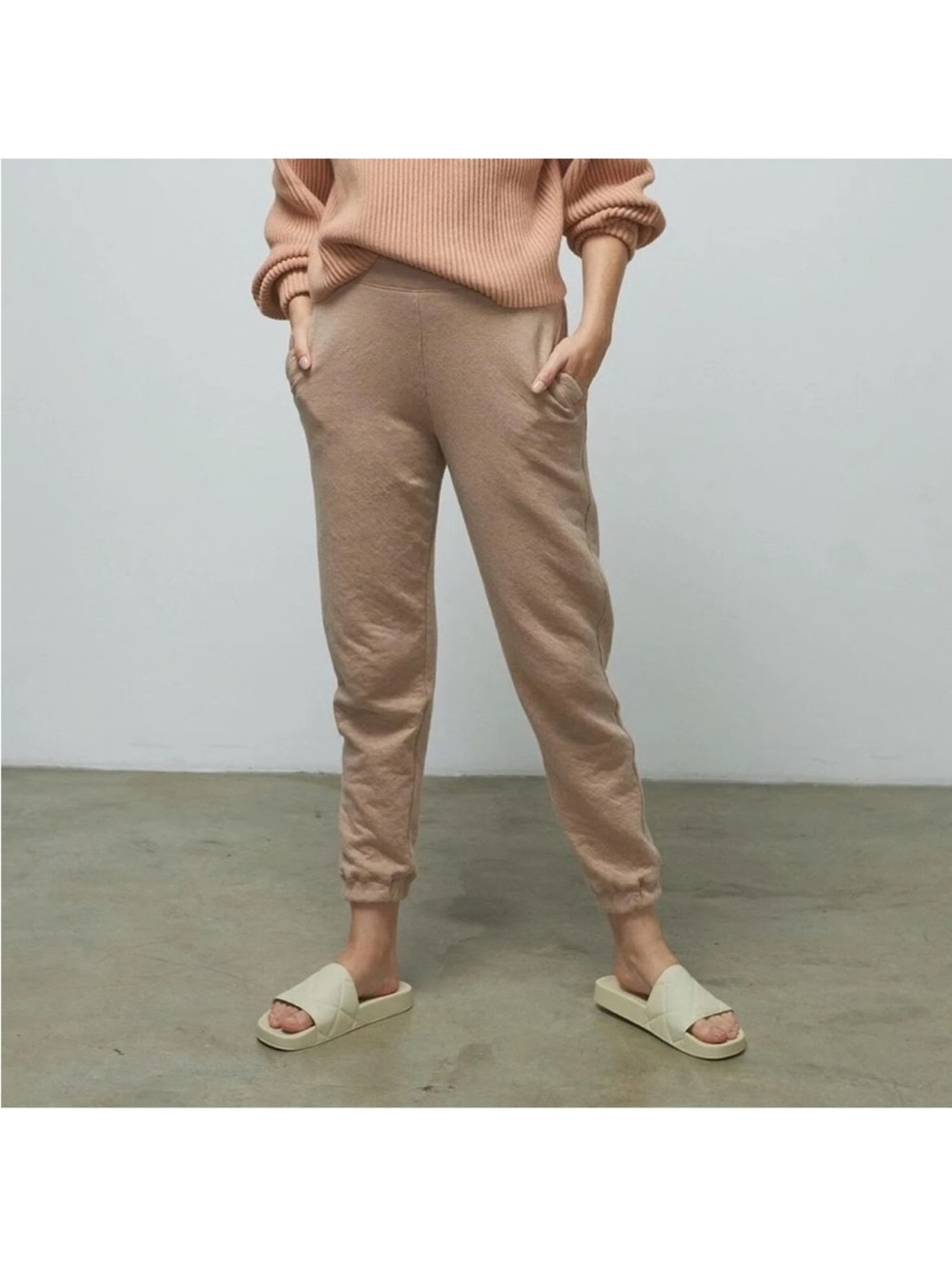 Lunya Joggers in Otium Tan
